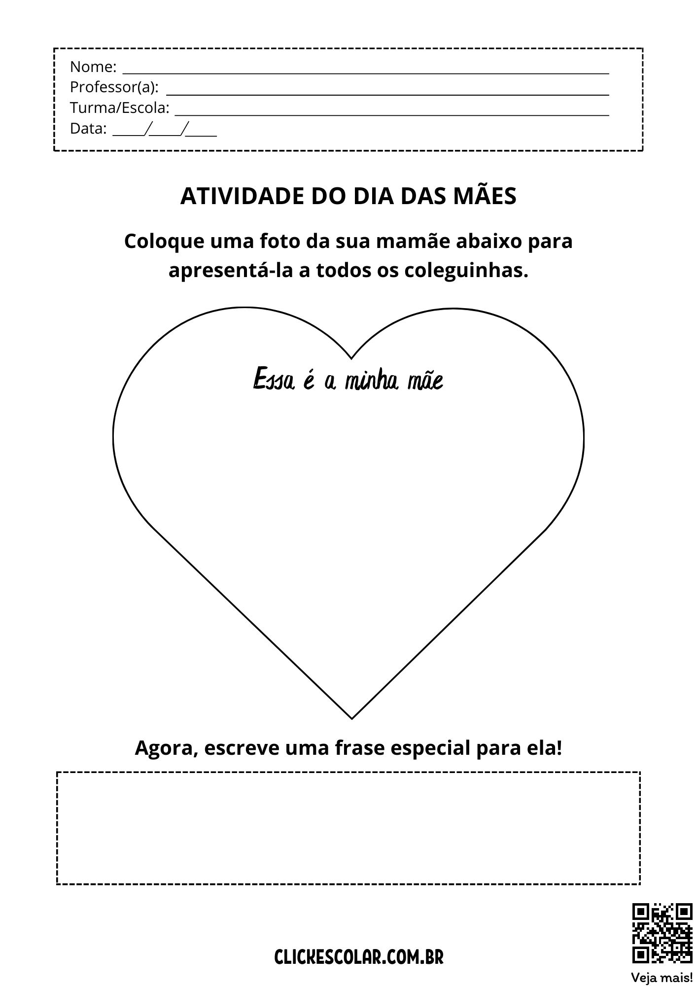 erros comuns atividades dia das mães educação infantil