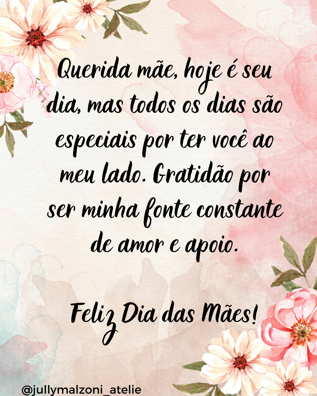 mensagem dia das mães curta