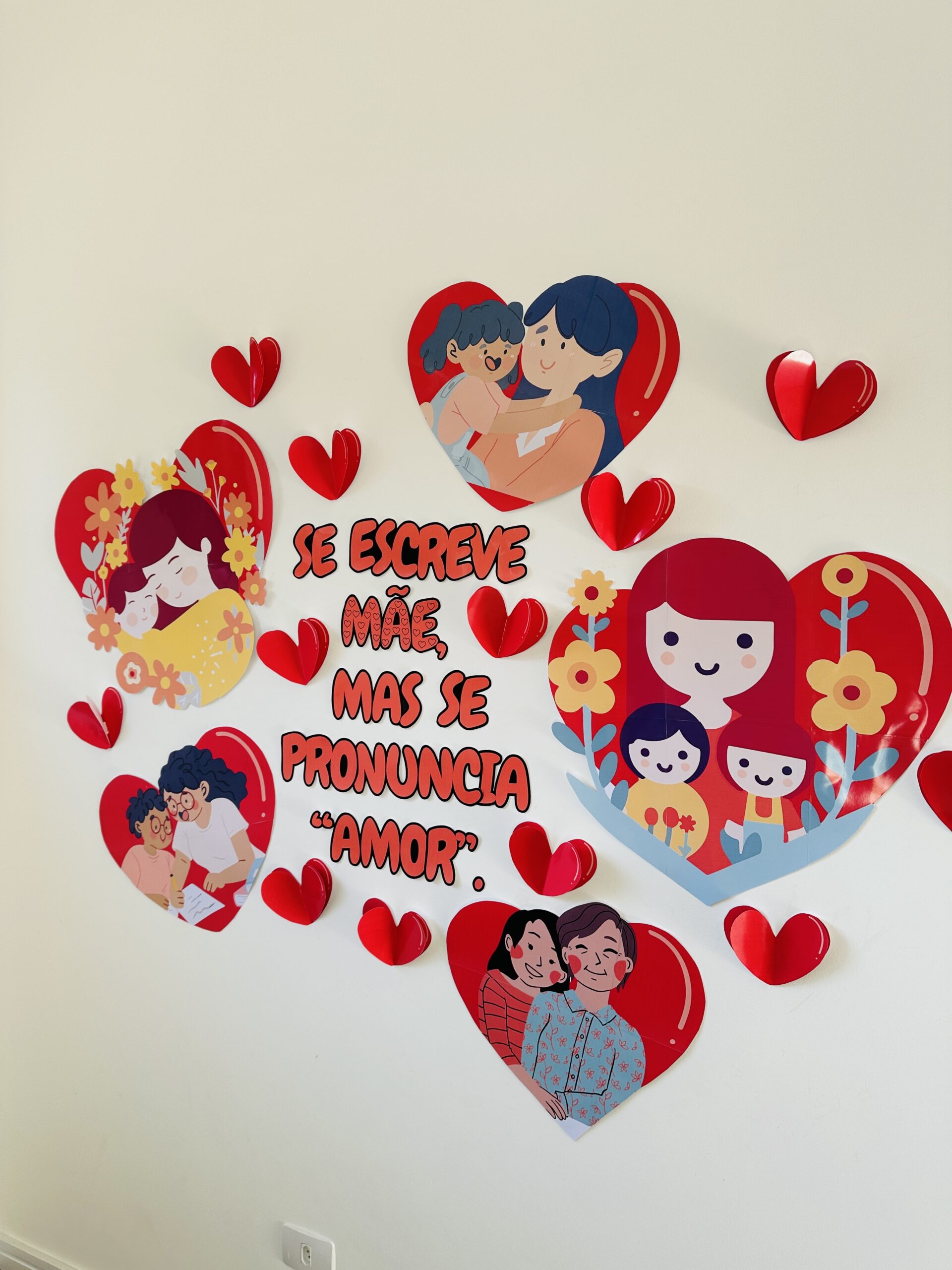 como fazer um mural de dia das mães inspirador