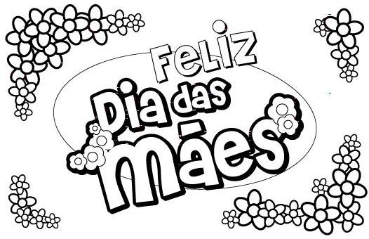 dia das mães para colorir flores