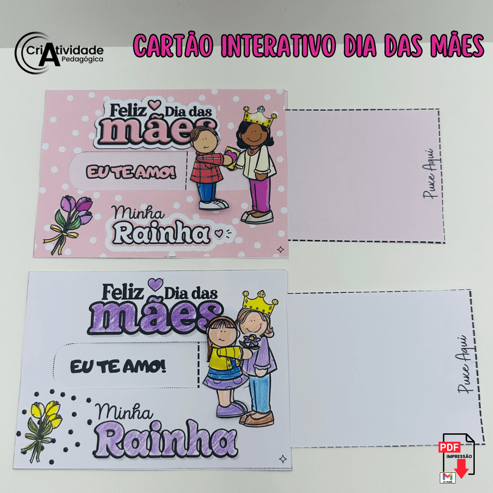 cartão dia das mães para imprimir