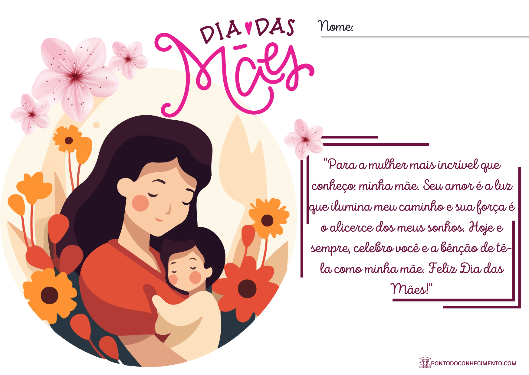 embalagem dia das mães para imprimir