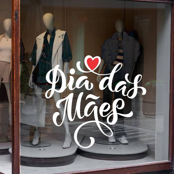 como usar flores gigantes em vitrine dia das mães