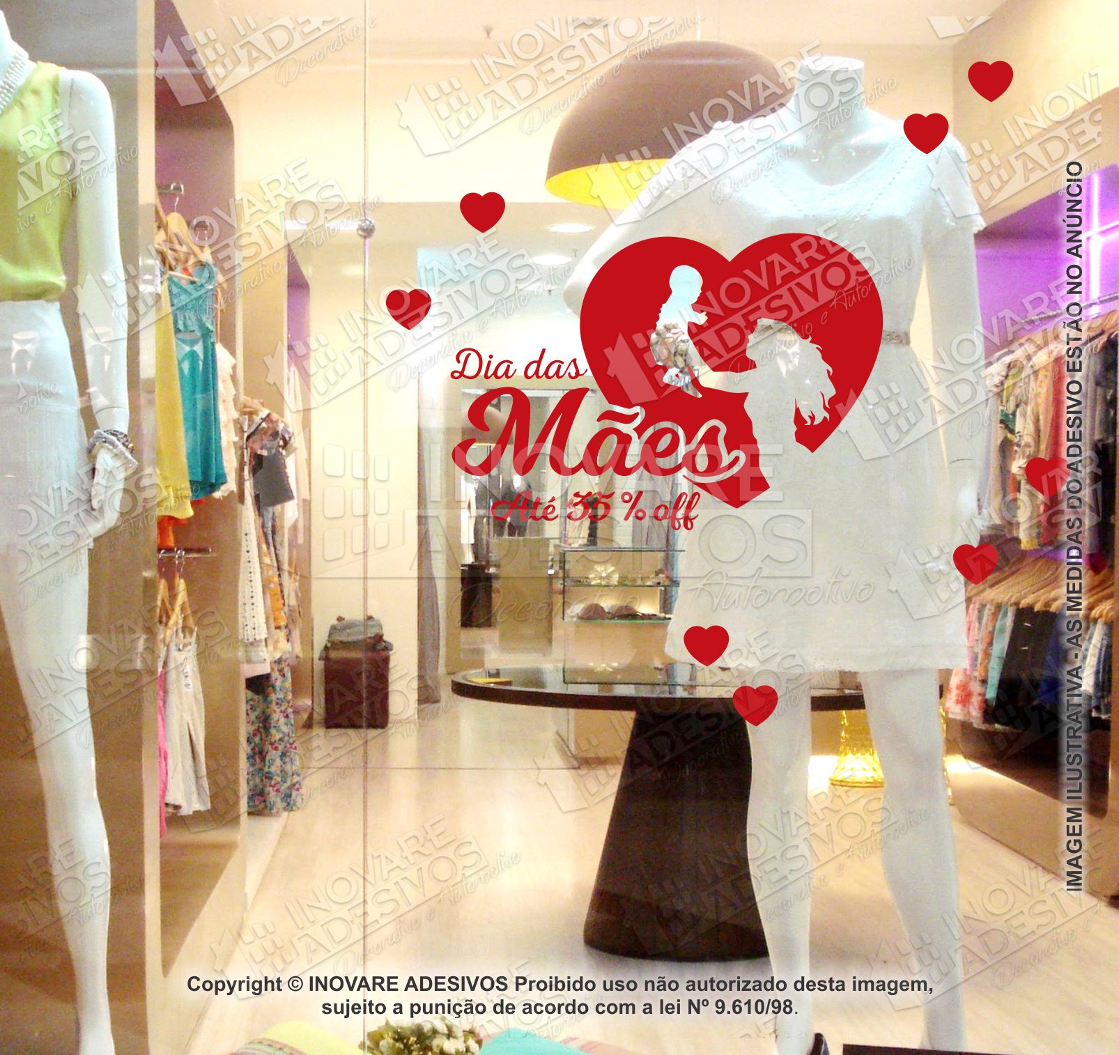 ideias criativas vitrine dia das mães para encantar