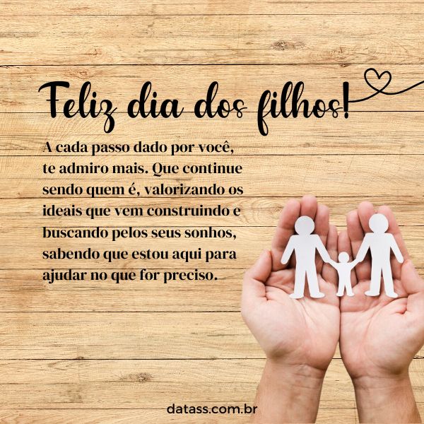 dia do filho mensagem