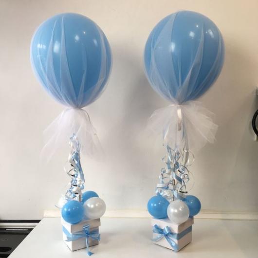 Decoração com balões metalizados