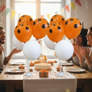 Decoração com balões transparentes