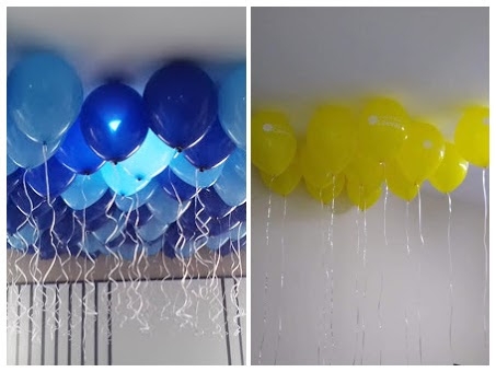 Enfeite com bexiga para aniversário