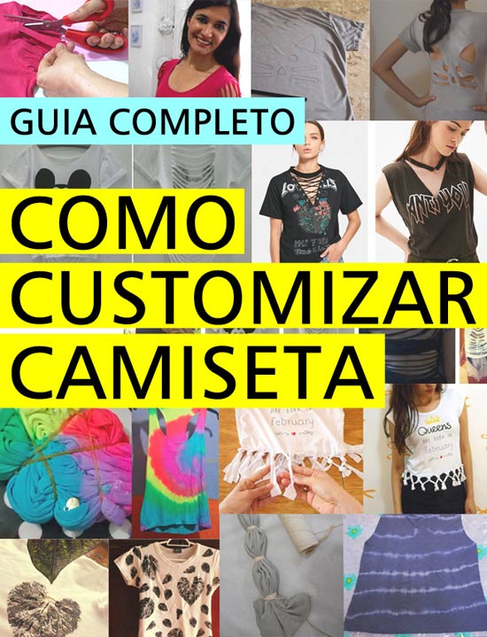 ideias criativas customizar camiseta sem erro