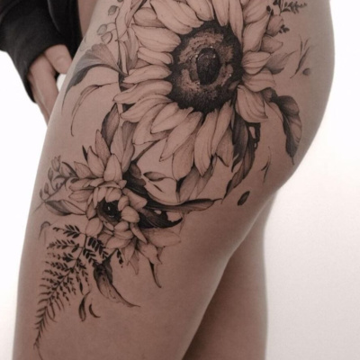 ideias tatuagem coxa feminina masculina