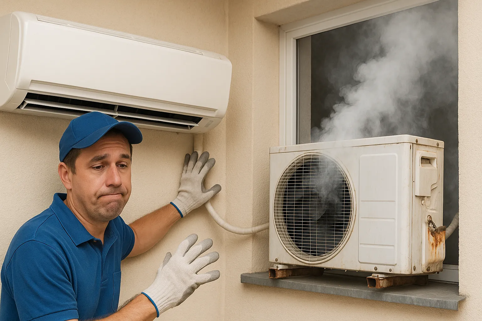 Erros fatais na instalação de ar-condicionado Inverter