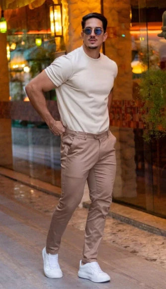 looks esporte fino masculino com tênis 2026