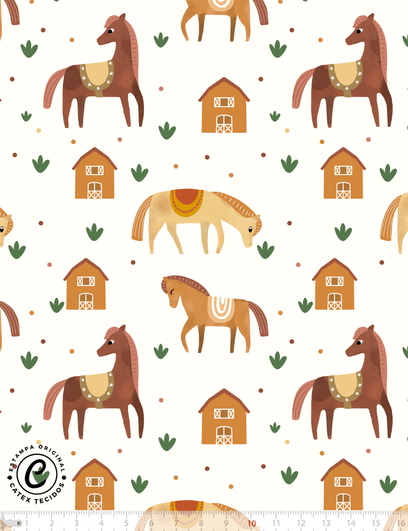 DIY: Crie Seus Próprios Itens de Decoração com Tecidos de Estampa de Cavalo