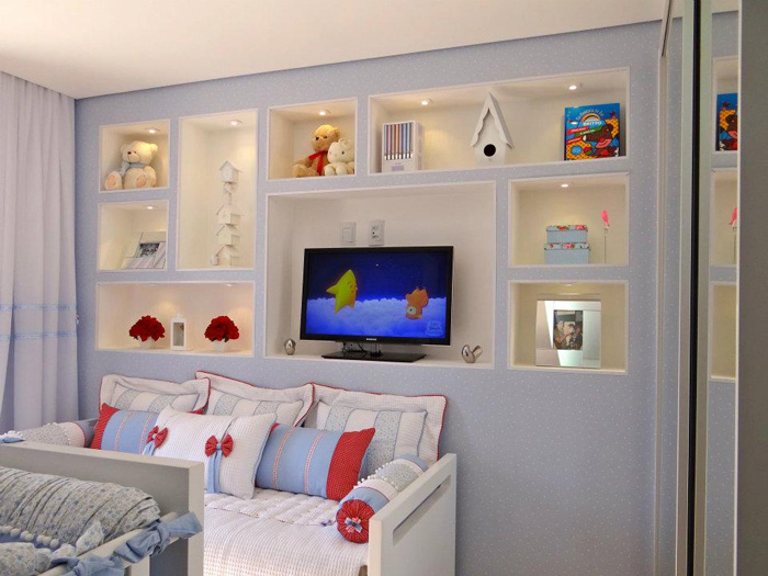 Painel de TV de gesso