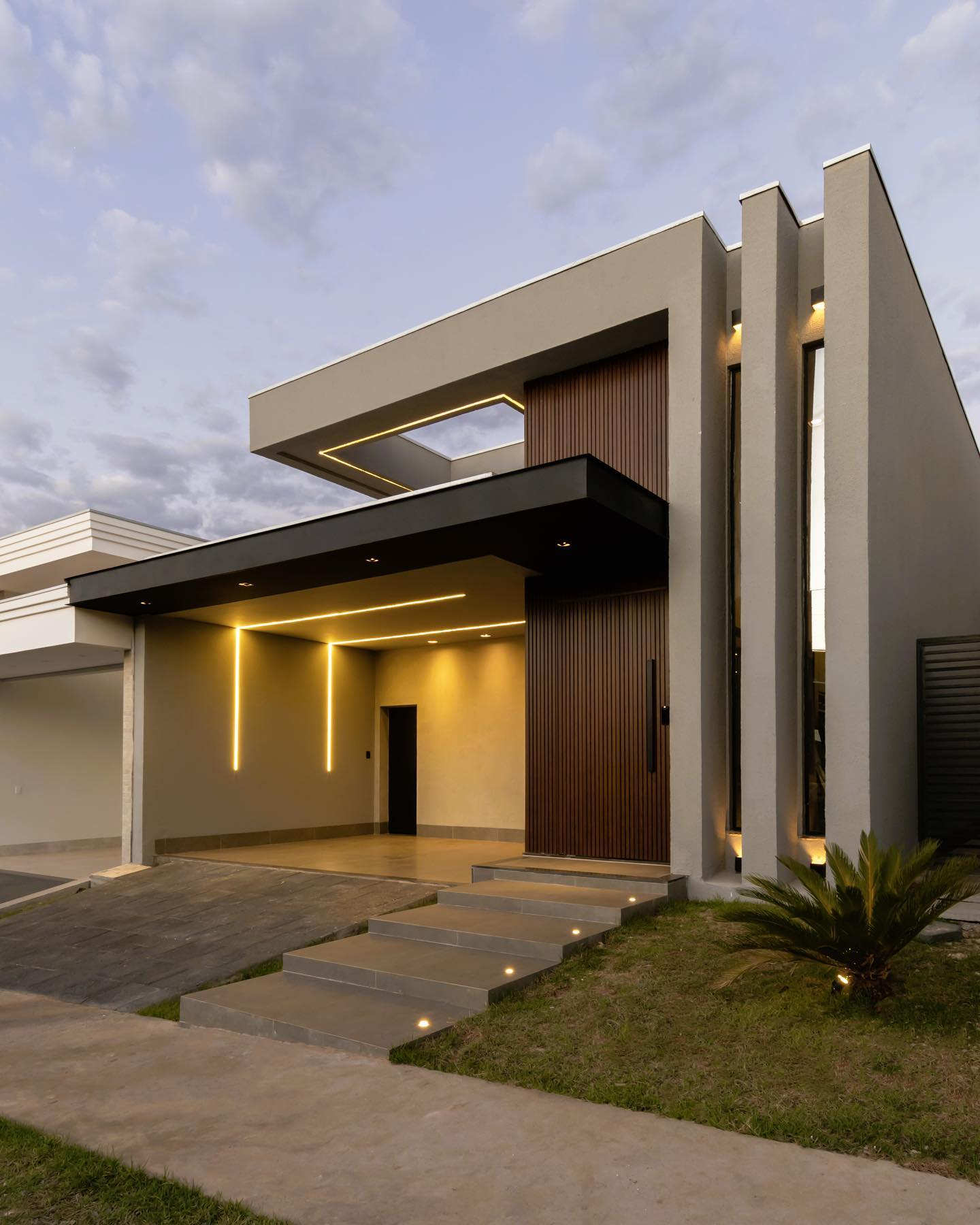 fachada casa térrea moderna