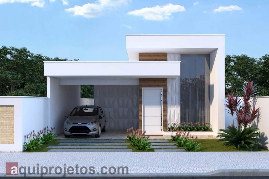 fachada casa térrea com 2 quartos