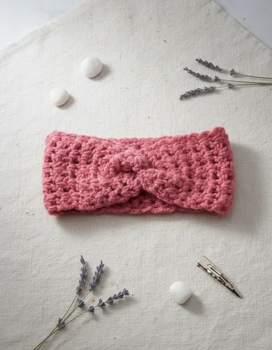 faixa de cabelo de croche