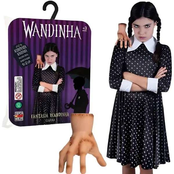Vestido Wandinha