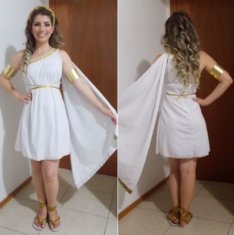 fantasia deusa grega cabelo
