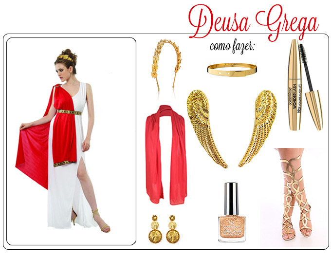 fantasia deusa grega cabelo