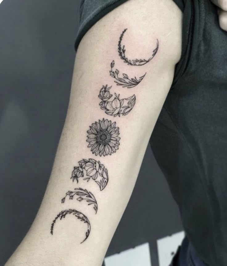 fases da lua tattoo