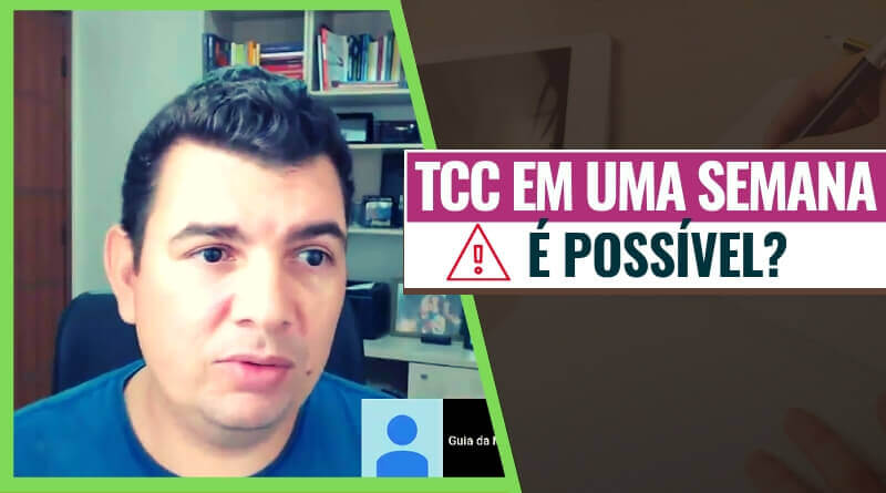 Fazer Monografia Em Uma Semana