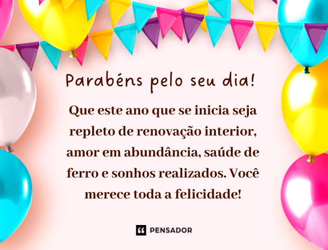 mensagens de aniversário para WhatsApp