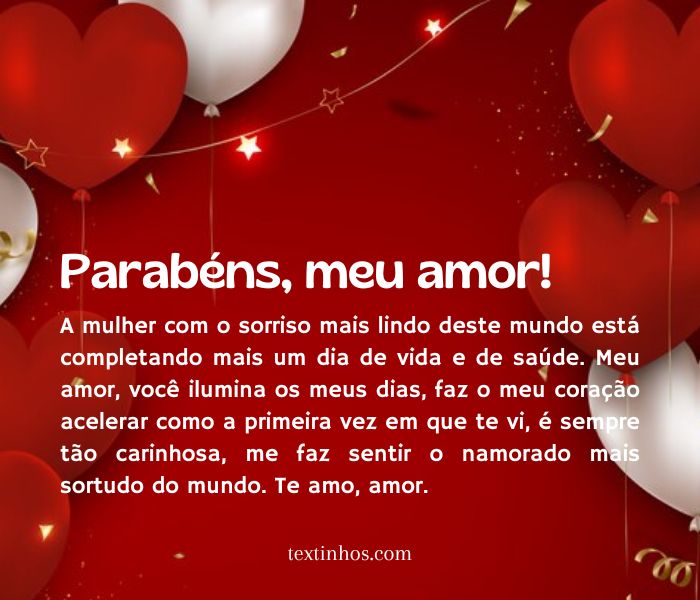 mensagens de aniversário para namorada tumblr