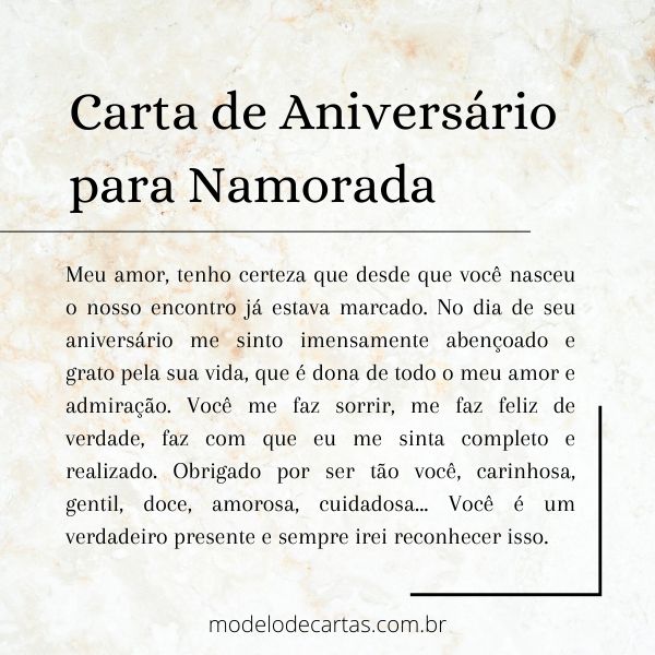 frases de aniversário para namorada curta