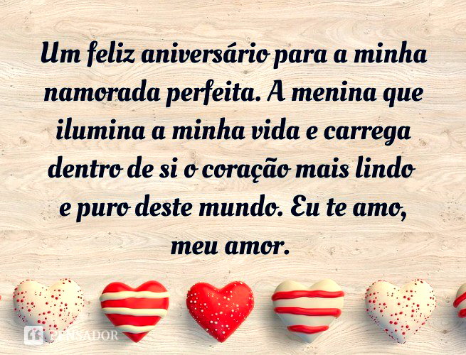 aniversário namorada mensagem especial