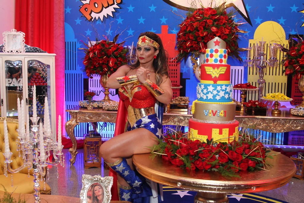 festa 41anos decoração mulher