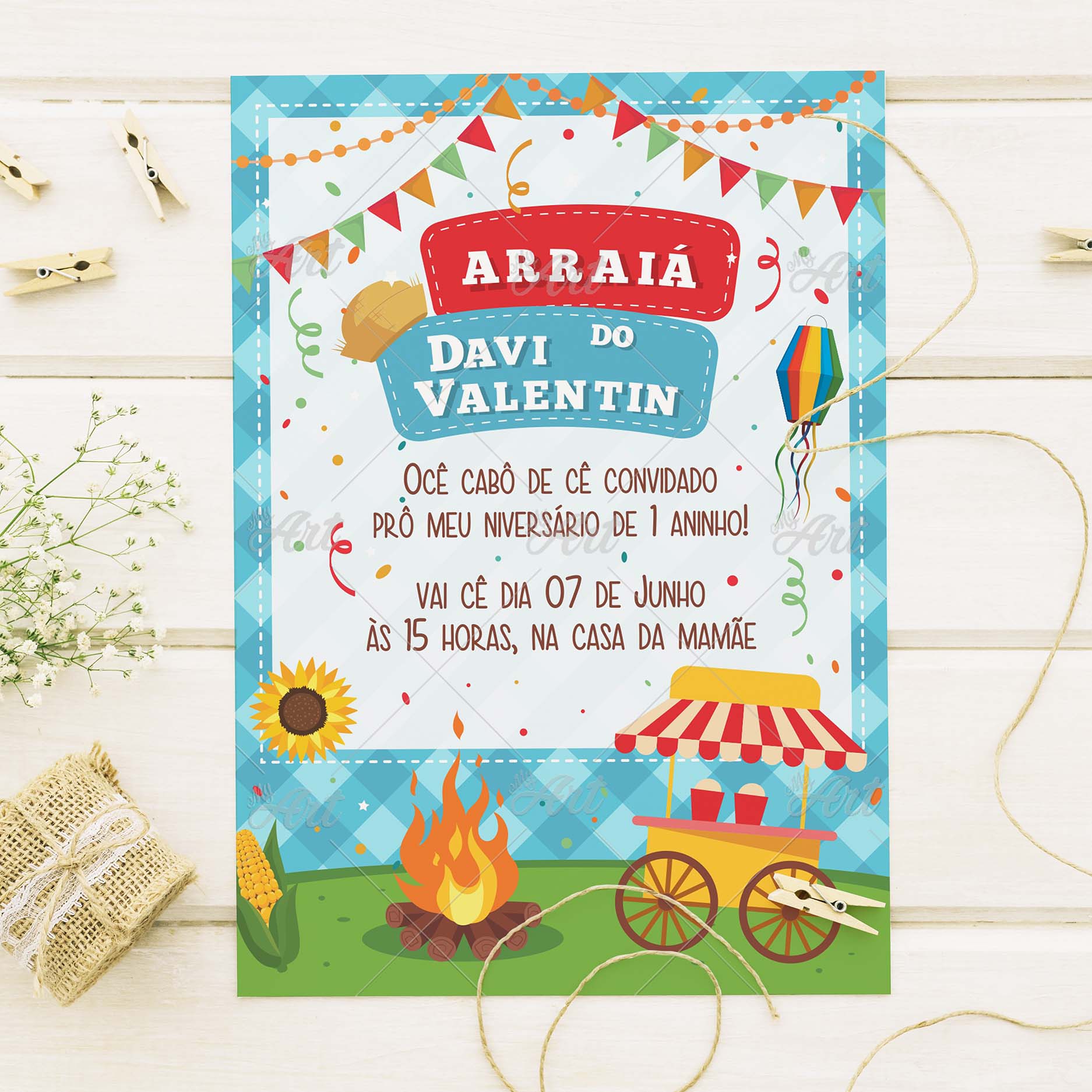 convite virtual festa junina grátis