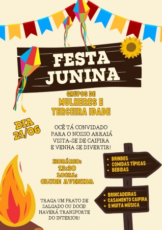 ideias convite junino