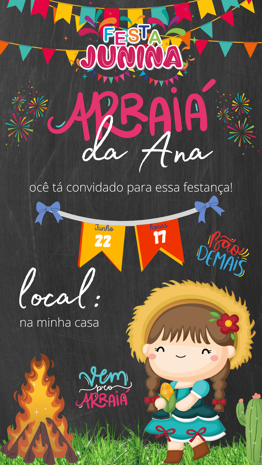 frases para convite de festa junina