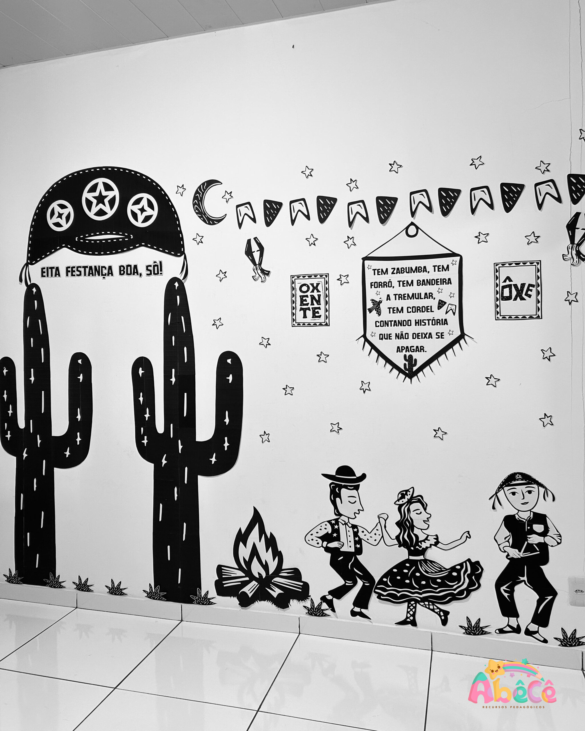 erros comuns ao fazer painel de cordel junino