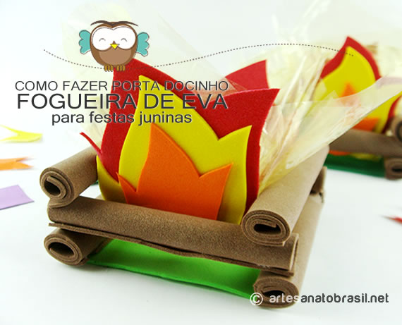 ideias de decoração junina com garrafa PET e EVA