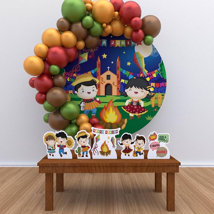 painel de festa junina infantil