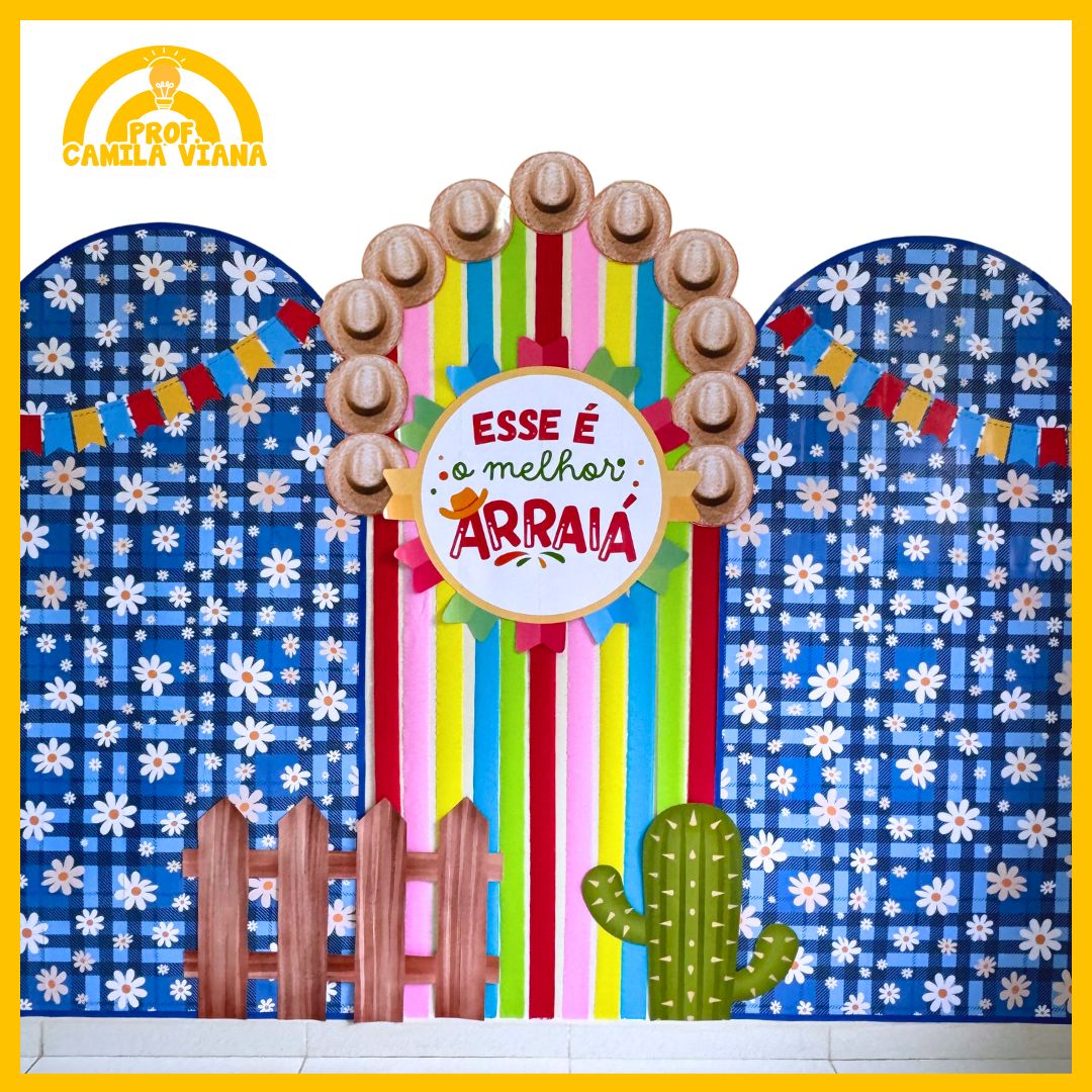 painel de festa junina simples
