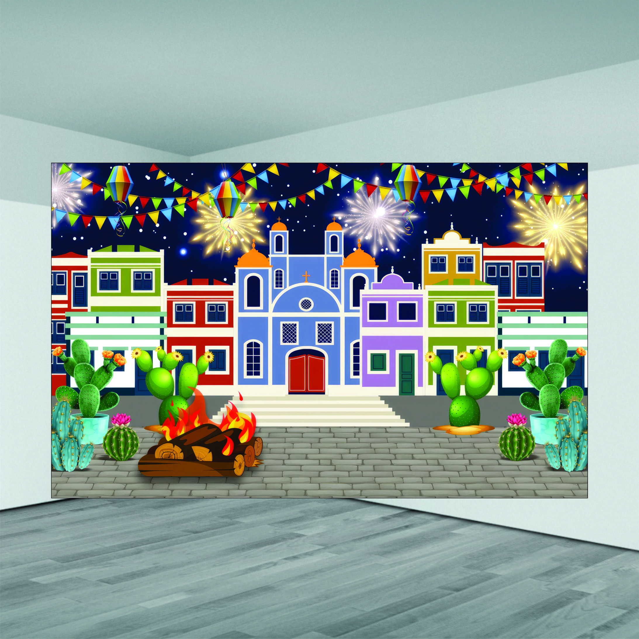 painel de festa junina junino