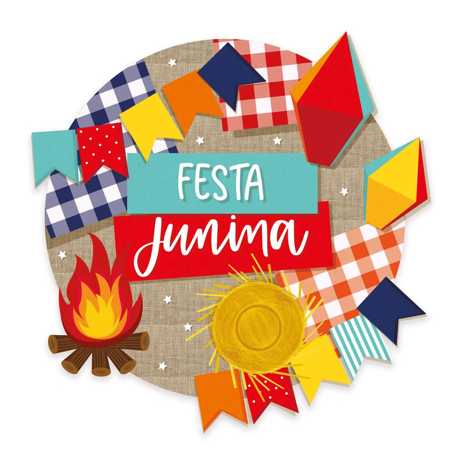 painel de festa junina digital