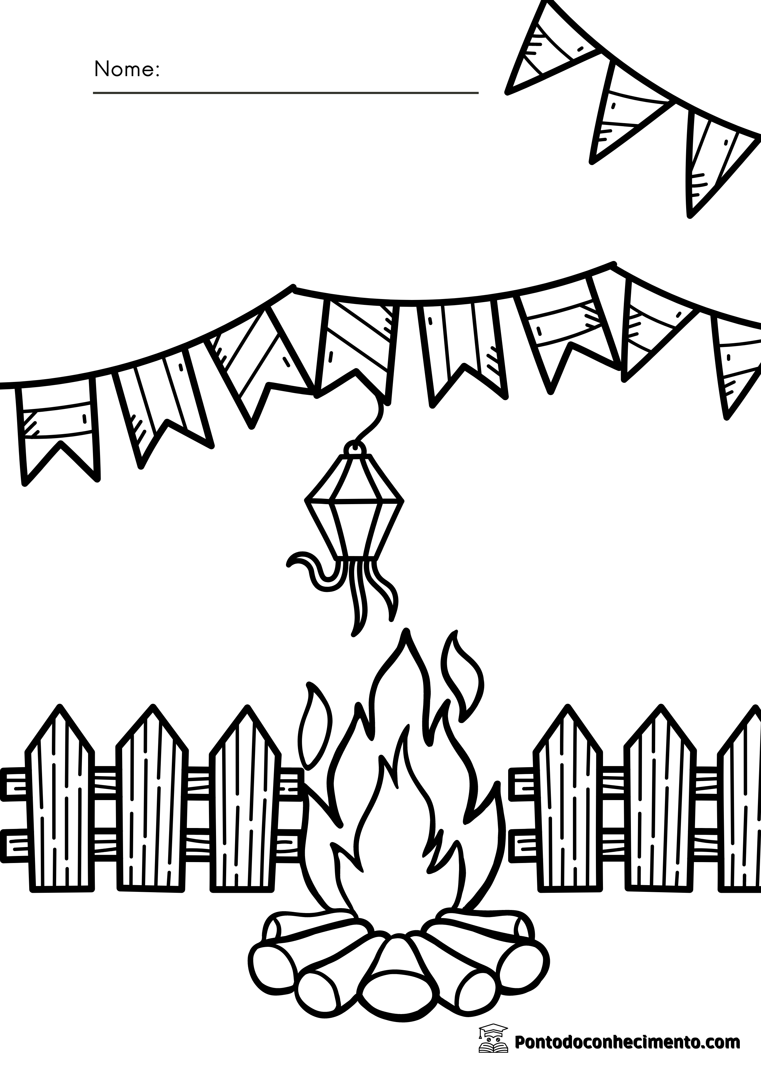 erros comuns ao pintar desenhos de festa junina