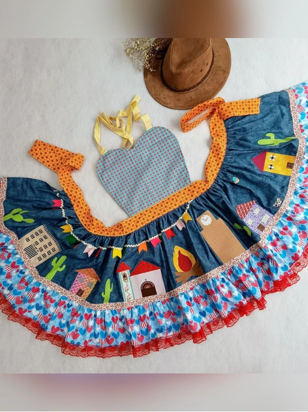 roupa festa junina masculina vs feminina