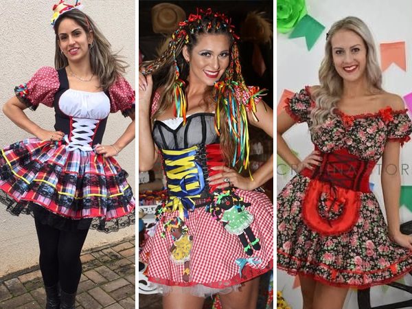 ideias de looks festa junina femininos