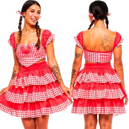 Maquiagem festa junina feminina