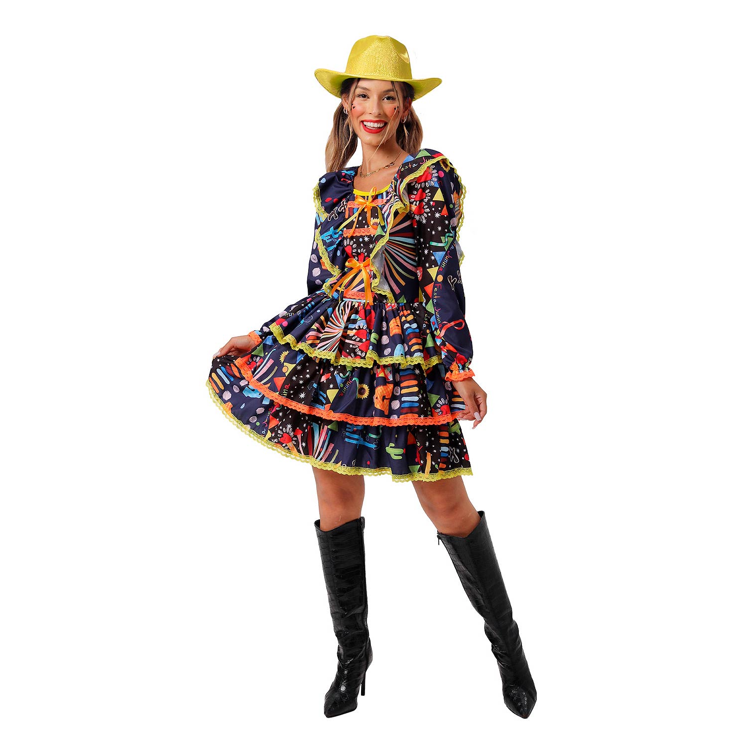 Jeans e camisa xadrez festa junina