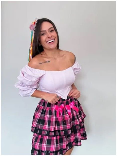 Vestido de quadrilha feminino
