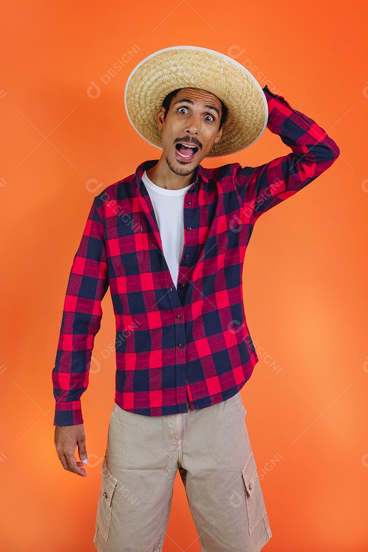 roupa festa junina masculina completa
