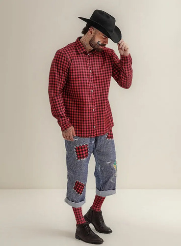 traje típico junino masculino