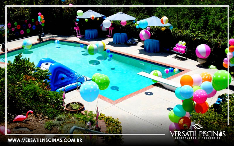 festa na piscina