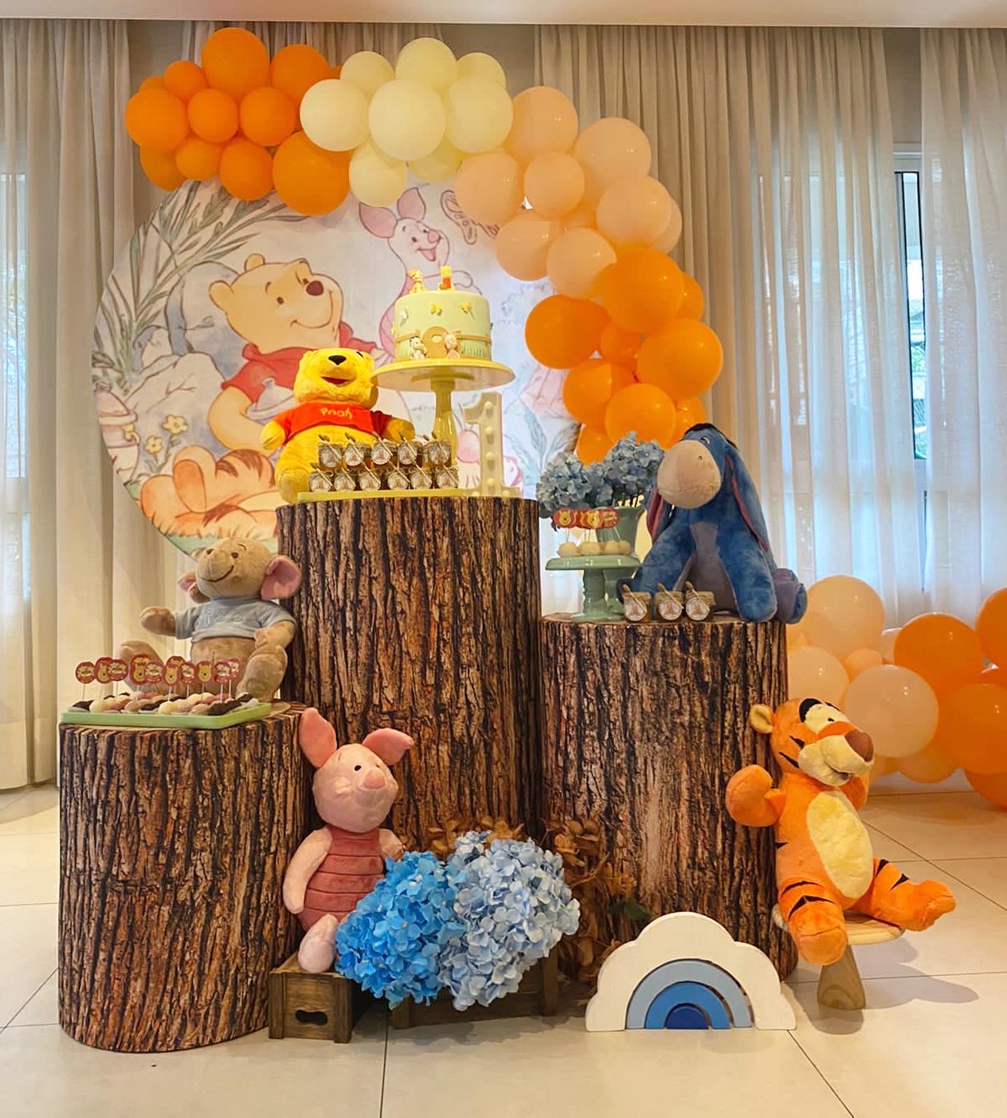 Onde encontrar kits de decoração Ursinho Pooh para alugar